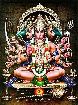 Lord Hanuman - Matt Laminated Photo Frame Lord Hanuman - Matt Laminated Photo Frame