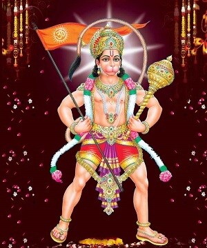 Lord Hanuman - Matt Laminated Photo Frame Lord Hanuman - Matt Laminated Photo Frame