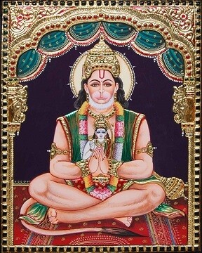 Lord Hanuman - Matt Laminated Photo Frame Lord Hanuman - Matt Laminated Photo Frame