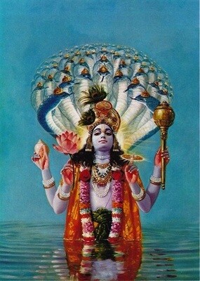 Lord Vishnu - Printed Art Copy with Frame