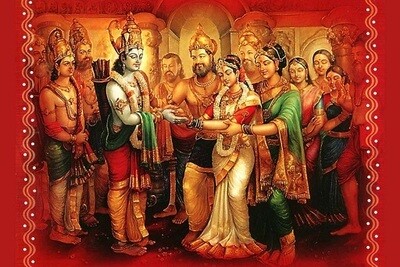 Lord Sri Rama & Goddess Sita Photo Frame