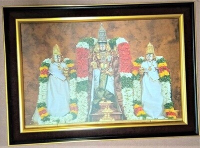 Lord Balaji,  Goddess Sridevi &amp; Bhudevi Photo Frame