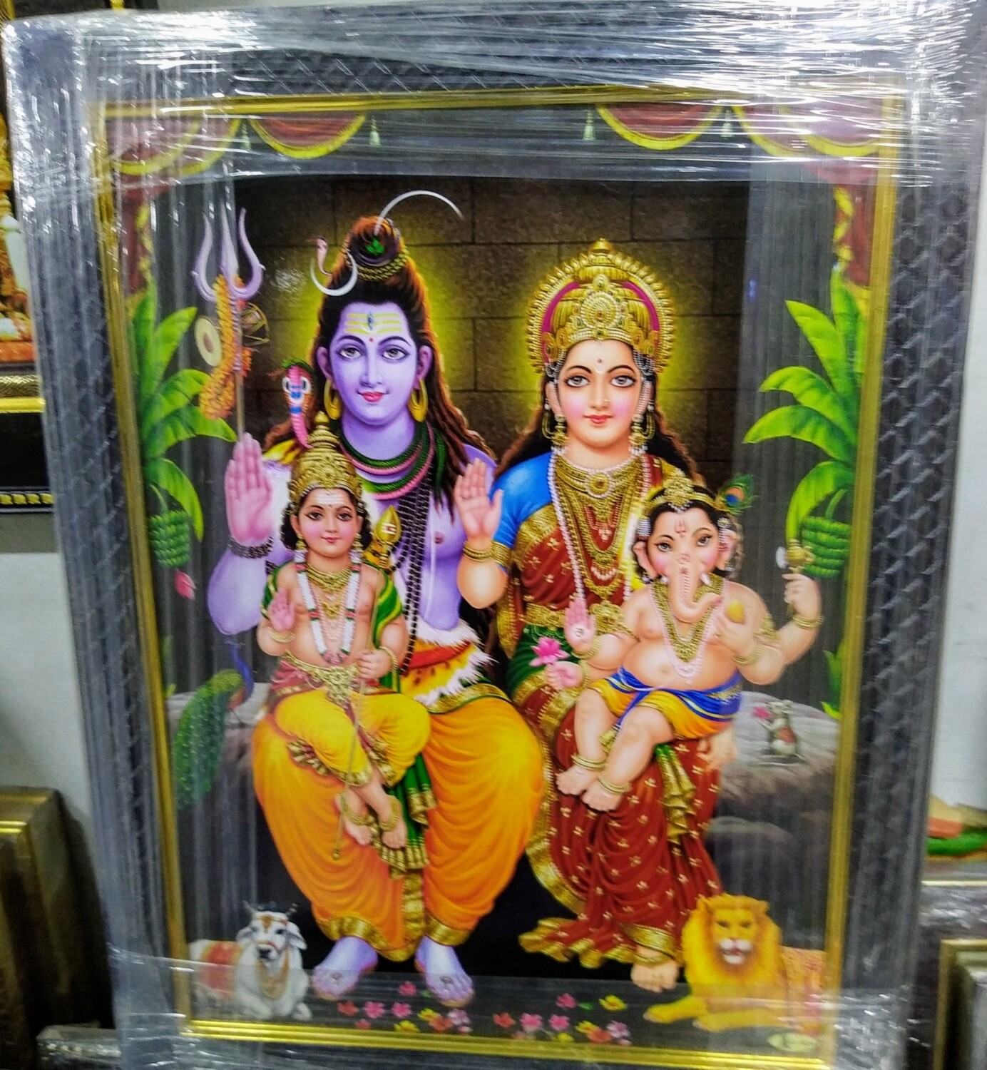 Lord Shiva and Goddess Parvati Photo Frame