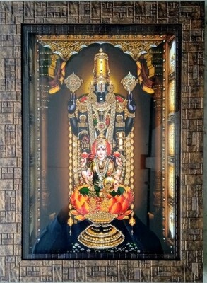 Lord Balaji &amp; Goddess Lakshmi Photo Frame