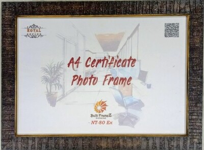 Personalized Photo Frame - Certificate A4 Size (Upload your Certificate here)