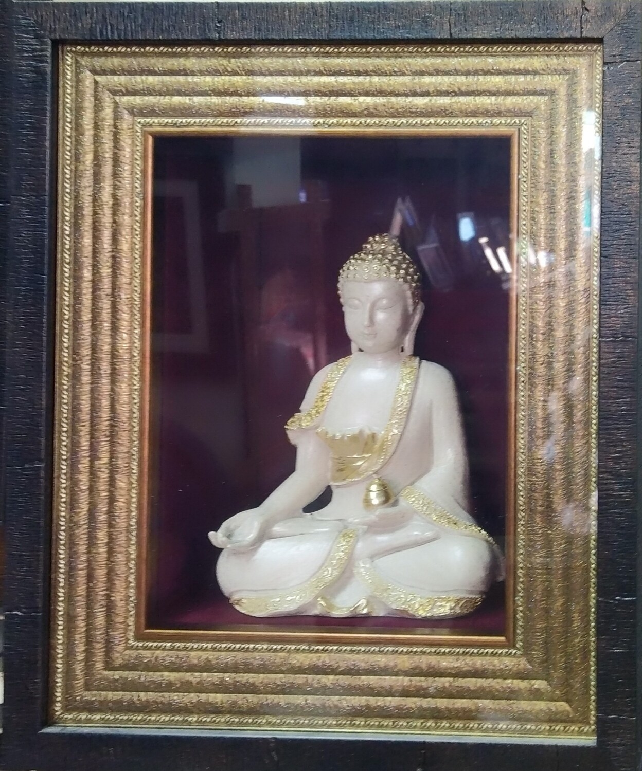 Lord Buddha idol with Box Frame