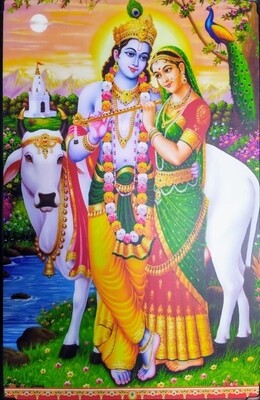 Lord Krishna and Radha Devi Photoframe