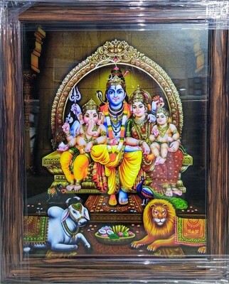 Lord Shiva and Goddess Parvati  Photo Frame