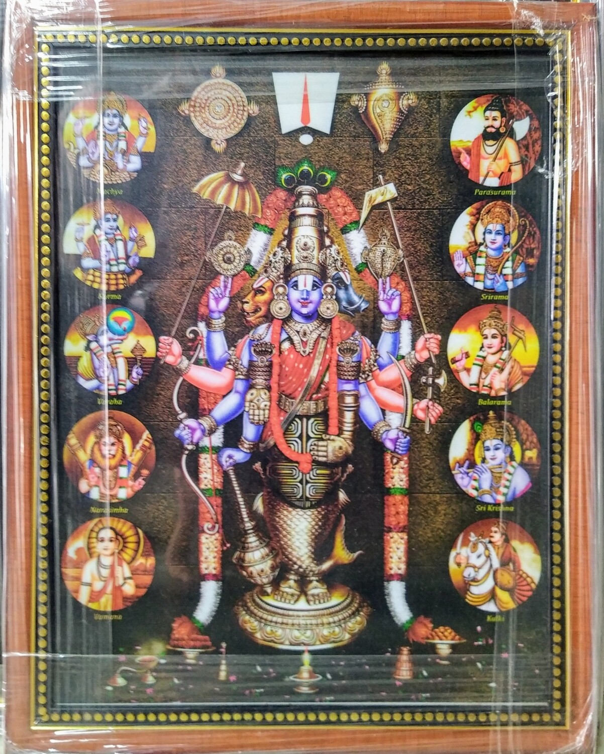 Lord Balaji Photo Frame - Dashavatar