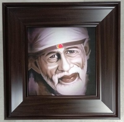 Lord Saibaba - Canvas Art Copy Photo Frame