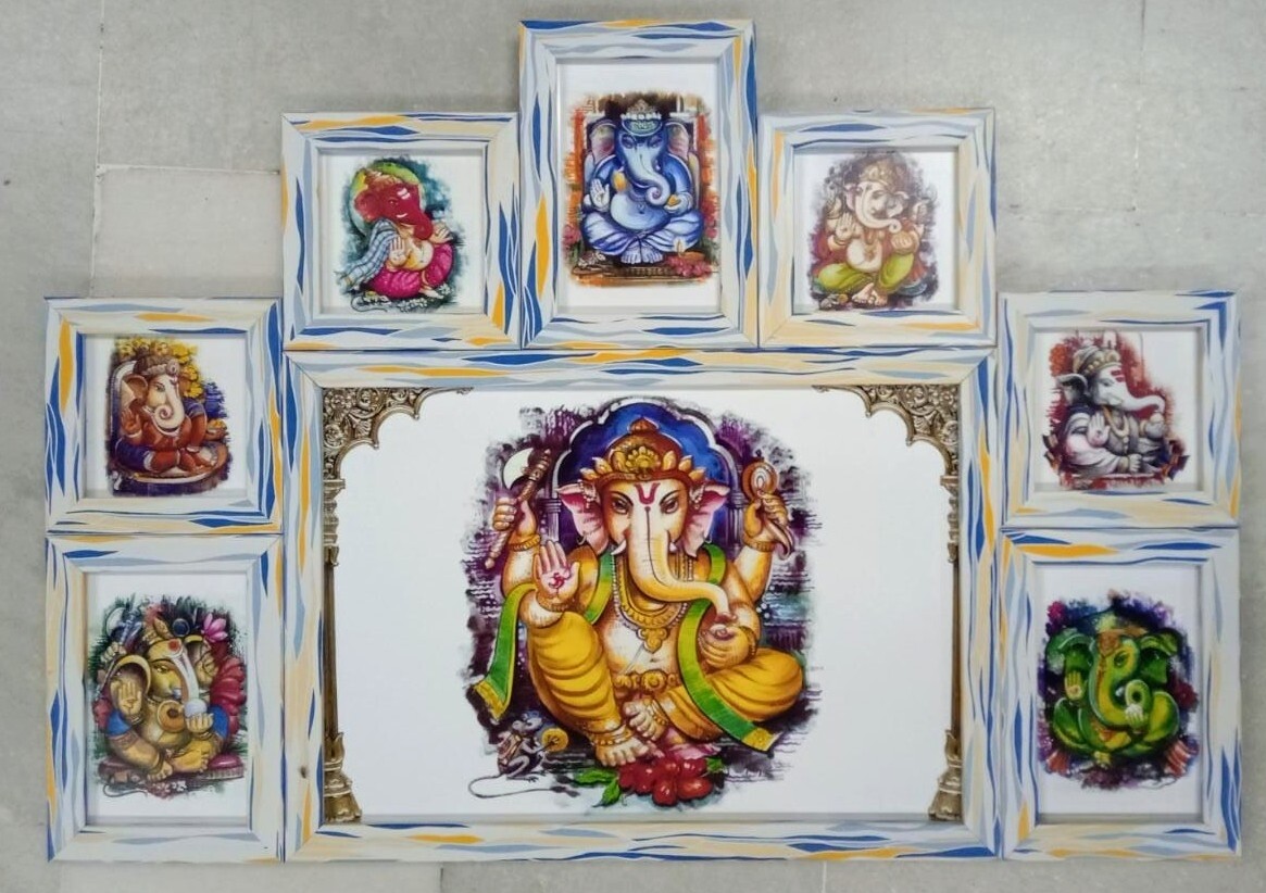 Lord Ganesh - one Multi frame set of 8 different images