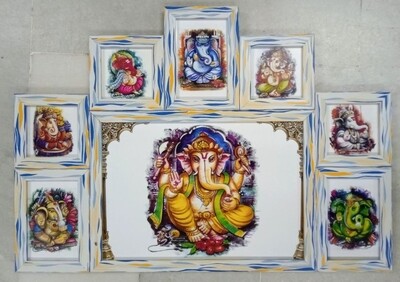 Lord Ganesh - one Multi frame set of 8 different images