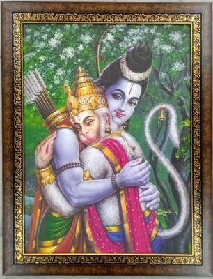 Lord Rama and Hanuman Photoframe