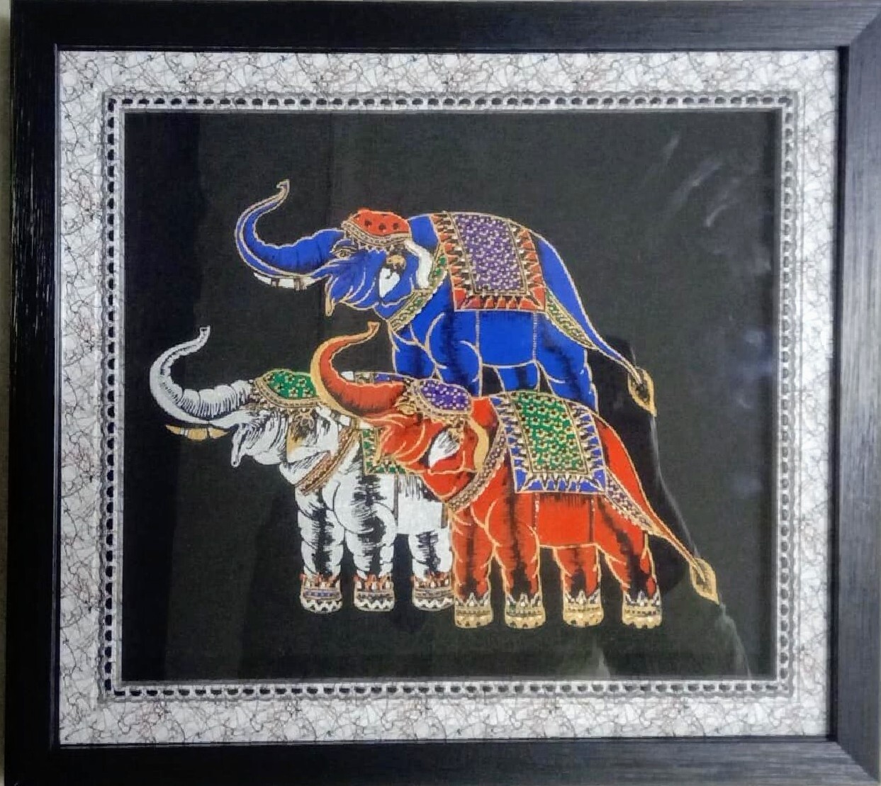 Classical Art Elephants Photo Frame