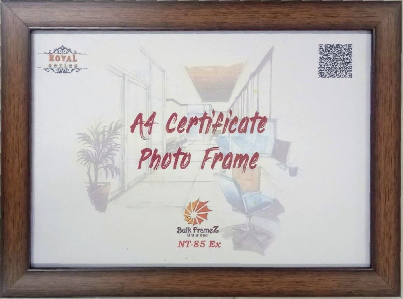 Certificate A4 Size Photoframe (Upload your certificate here)