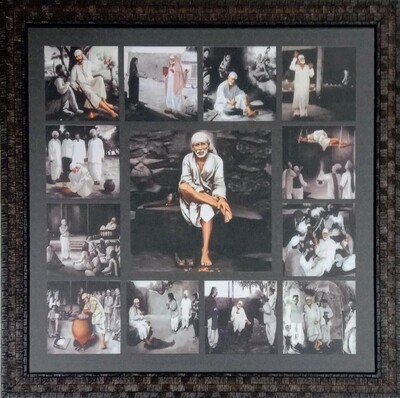 Lord Sai Baba Photo Frame (Any Square Size)