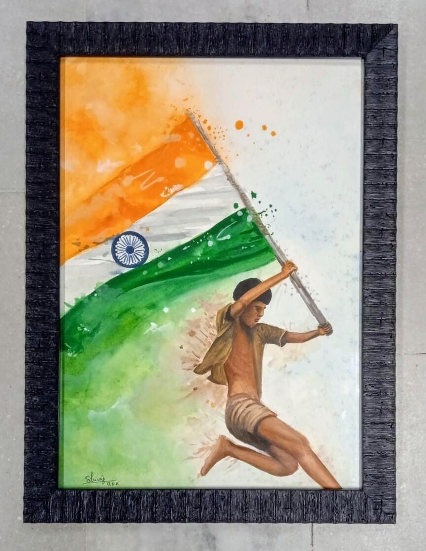 India Flag Artistic Photo Frame