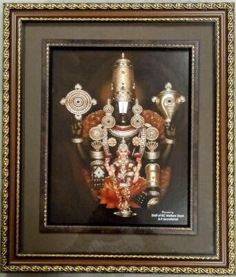 Lord Balaji and Goddess Lakshmi - Double Photo Frame
