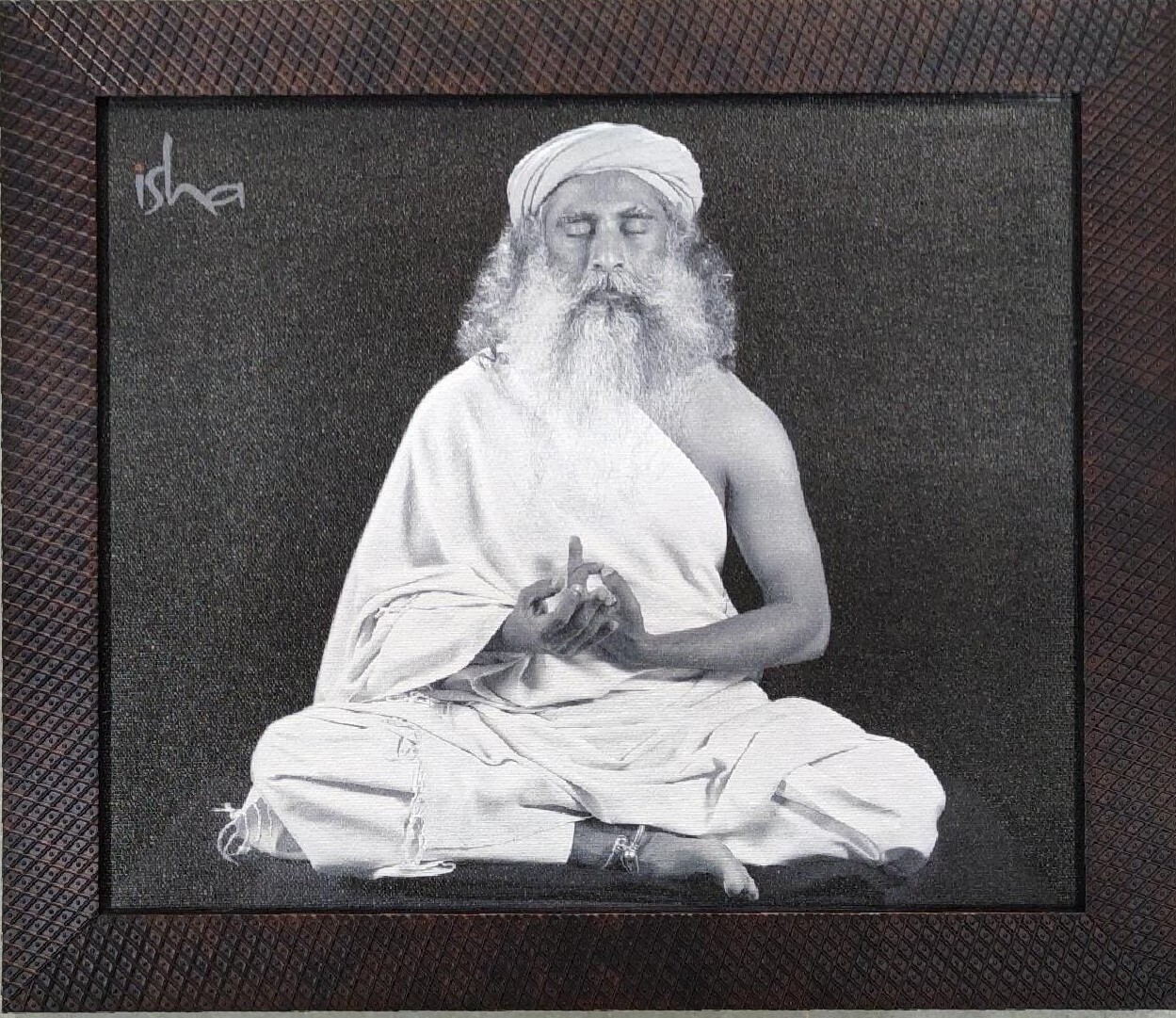 Sadhguru Jaggi Vasudev Canvas Print Frame