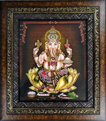 Lord Ganesh - Double Photo Frame