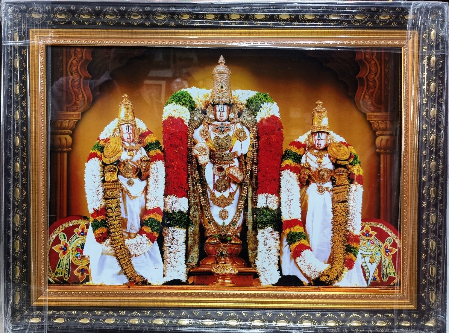 Lord Balaji with Goddess Sridevi & Bhudevi Photoframe
