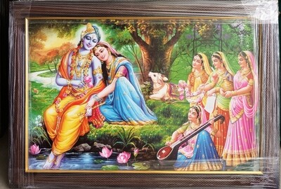 Lord Krishna and Radha Devi Photoframe