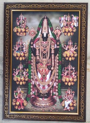 Lord Balaji with Goddess Lakshmi Devi Photoframe 