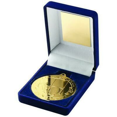 Rugby Gold Finish Medal & Case