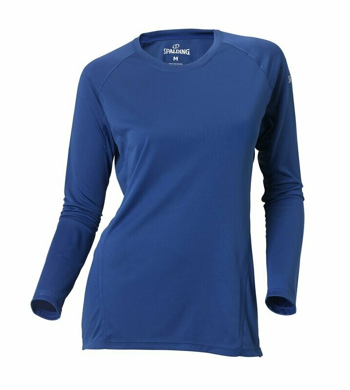 LADIES' SPALDING ESSENTIAL ROYAL BLUE LONG SLEEVE TEE