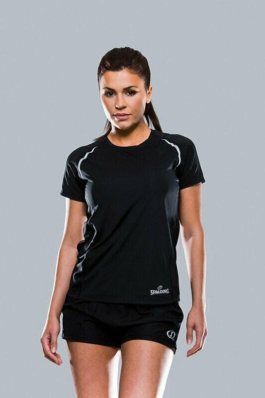 Ladies' Spalding Black Racer Shorts Ladies' Spalding Black Racer Shorts