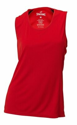 Ladies' Spalding Core Red Training Vest - Small