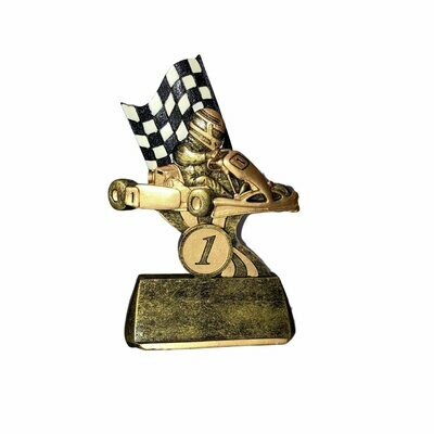 Karting Awards in 3 finishes & 2 sizes