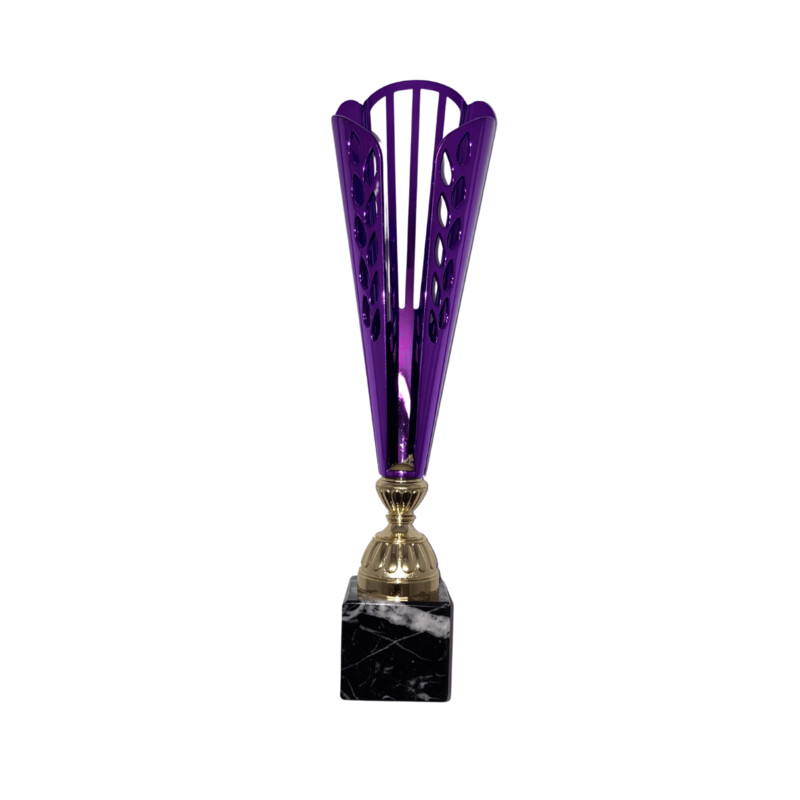 Purple Cup on a black marble base