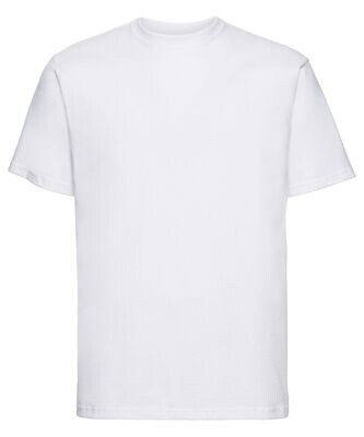 Russell Adults Classic White T-Shirt - Small
