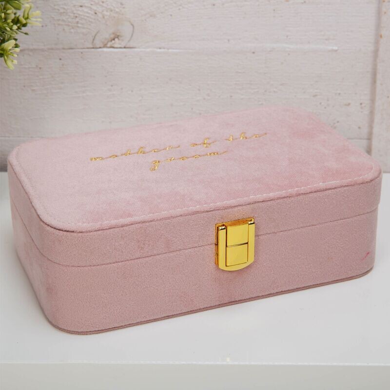 "Mother of the Groom" Velvet Jewellery Box
