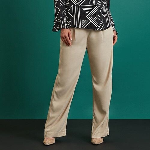 SugarLane Elena Palazzo Oyster Trousers Medium/Large