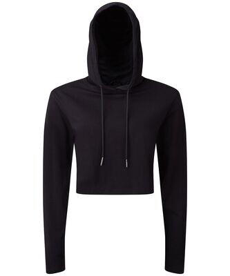 Ladies TriDri® Cropped Hooded Long Sleeve Top