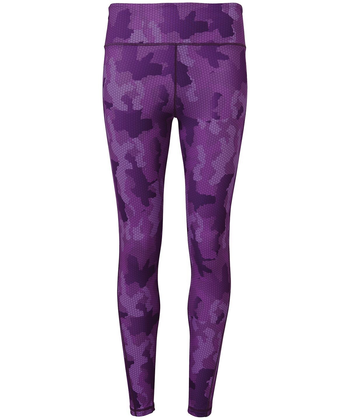 Ladies TriDri® Performance Hexoflage® Leggings in Camouflage Purple