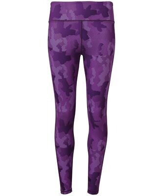 Ladies TriDri® Performance Hexoflage® Leggings in Camouflage Purple