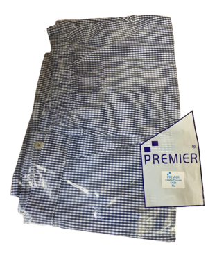 Chef's Blue Check Premier XL Pull-On Trousers