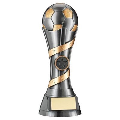 Football ball award on a spiral column
