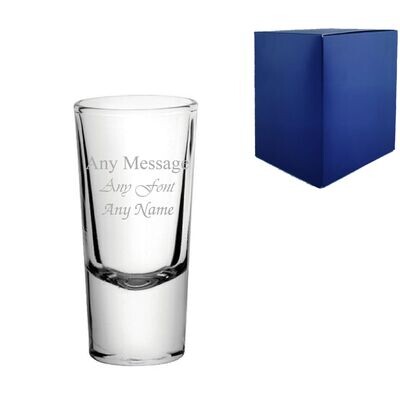 Engraved Shooter Shot Glass, 10oz/25ml, Any Message