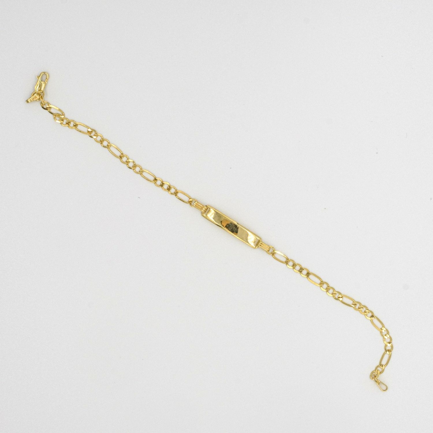 9ct yellow gold ladies ID bracelet