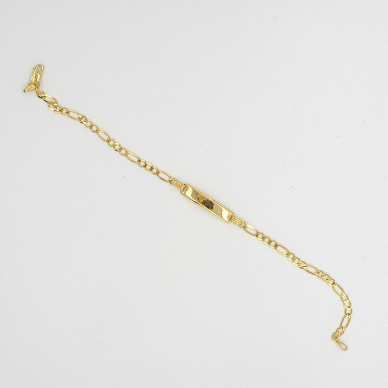 9ct yellow gold ladies ID bracelet