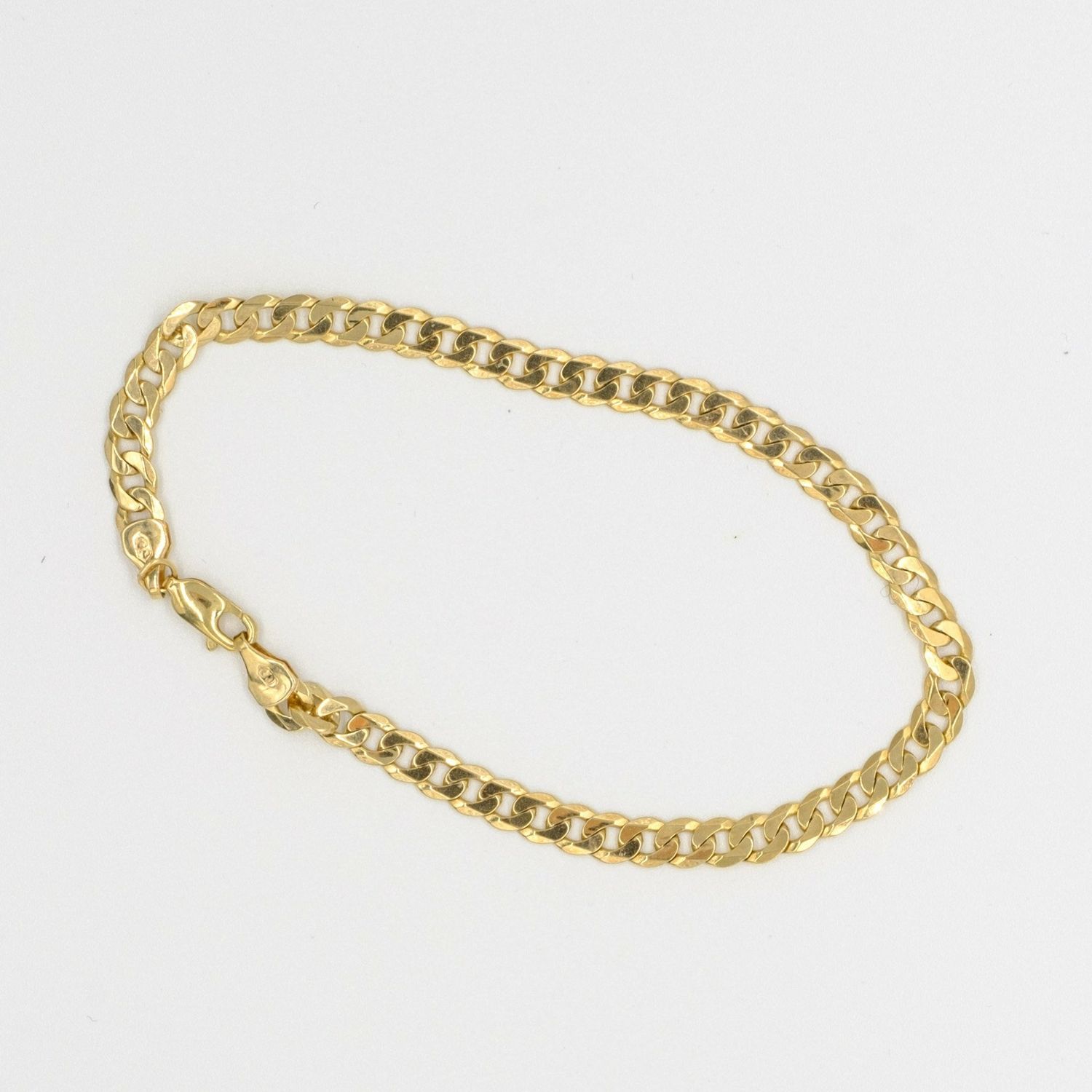 9ct yellow gold "infinity" link ladies bracelet