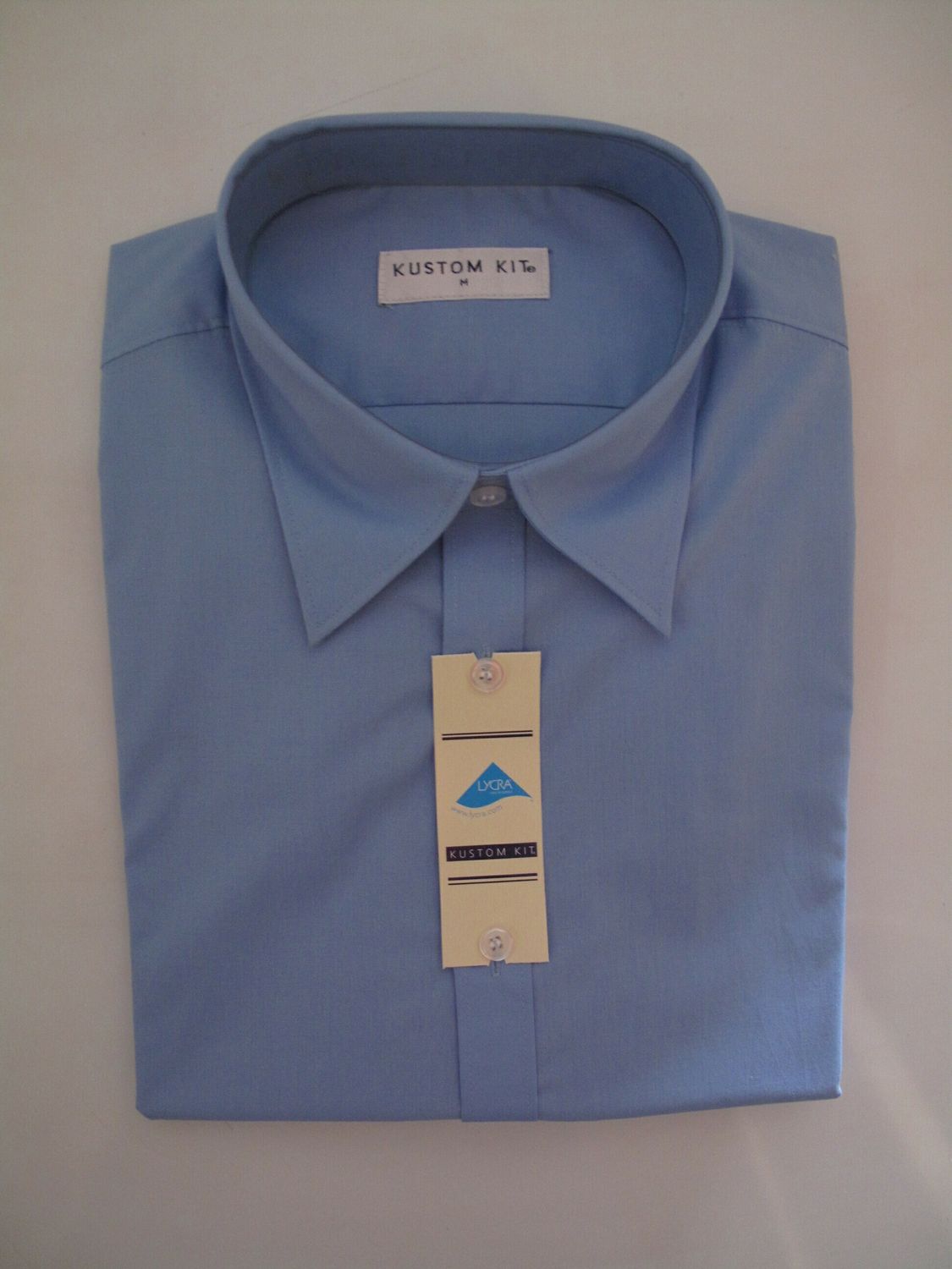 Short Sleeve Light Blue Bar Shirt KK120