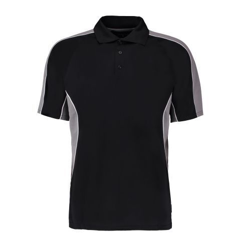 ​Active Black & Grey Men's Polo Shirt