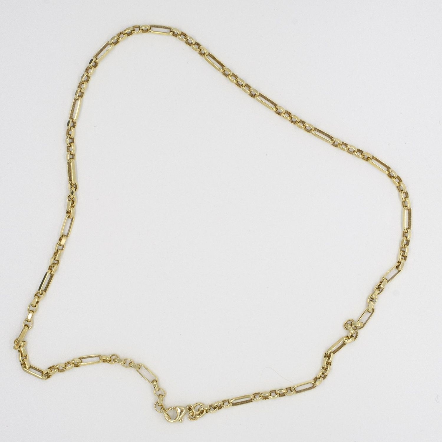 9ct Yellow Gold Figaro Design Neck Chain