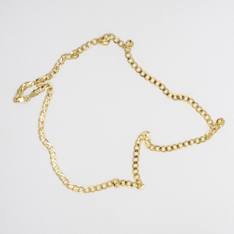 9ct Yellow Gold Curb Design Neck Chain