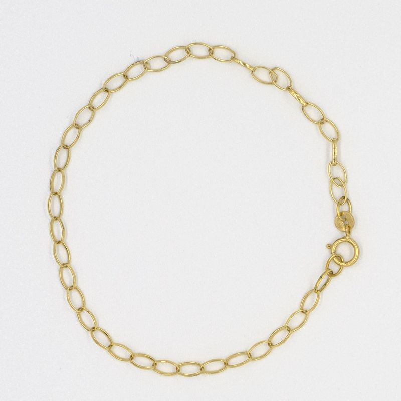 9ct yellow gold Oval Belcher Link Lightweight Bracelet